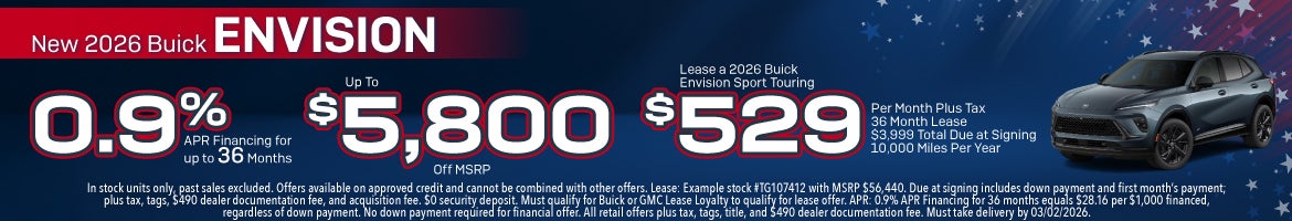 New 2026 Buick Envision