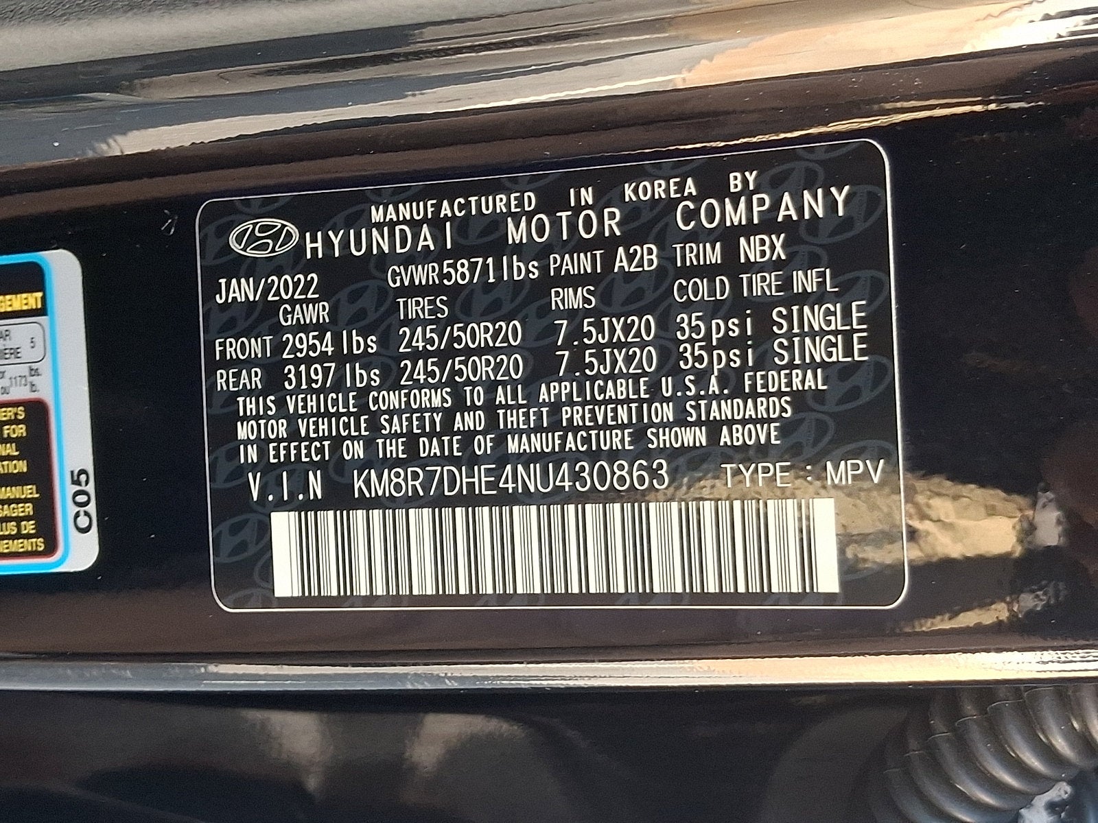 2022 Hyundai Palisade Calligraphy