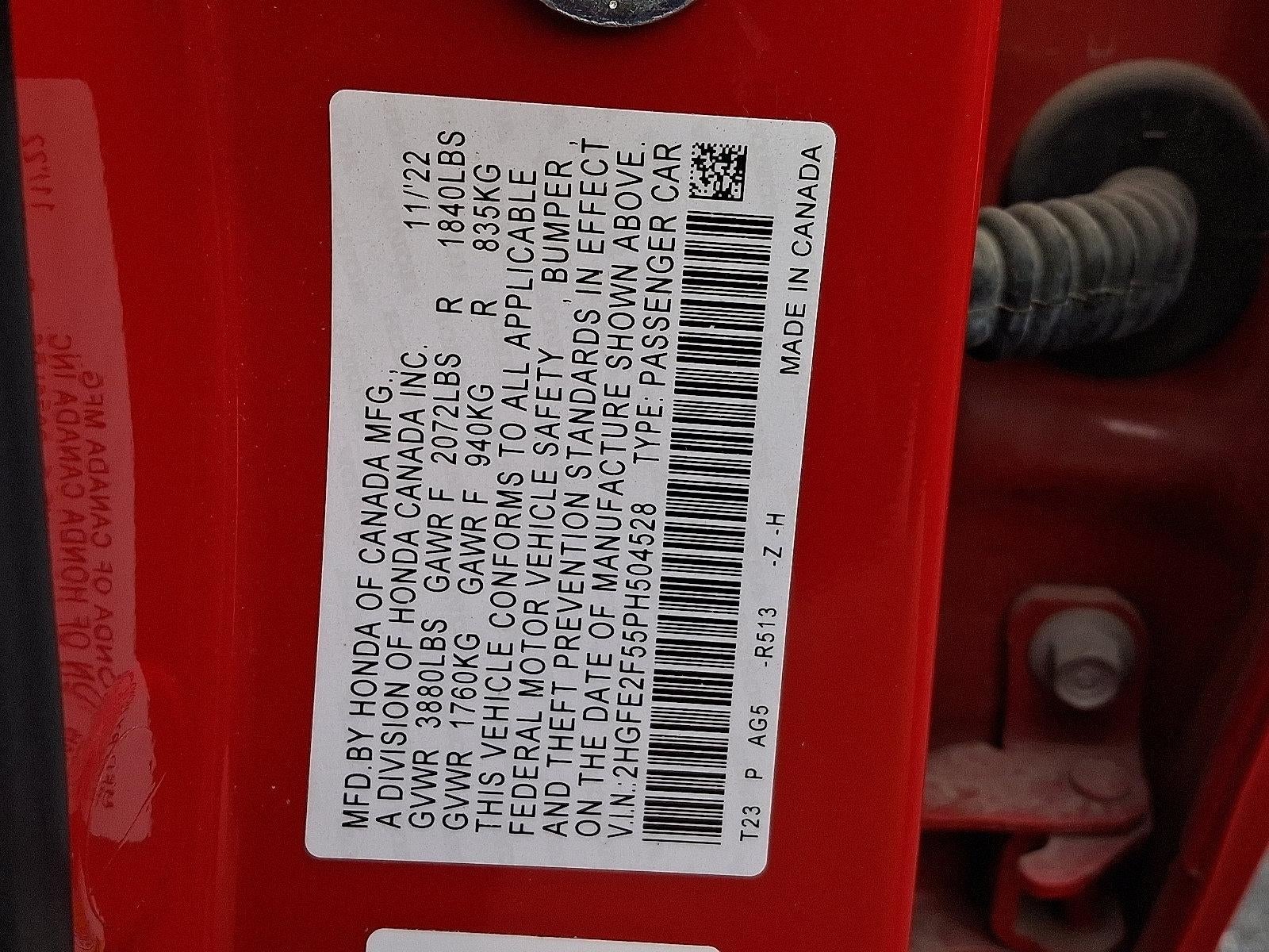 2023 Honda Civic Sedan Sport CVT