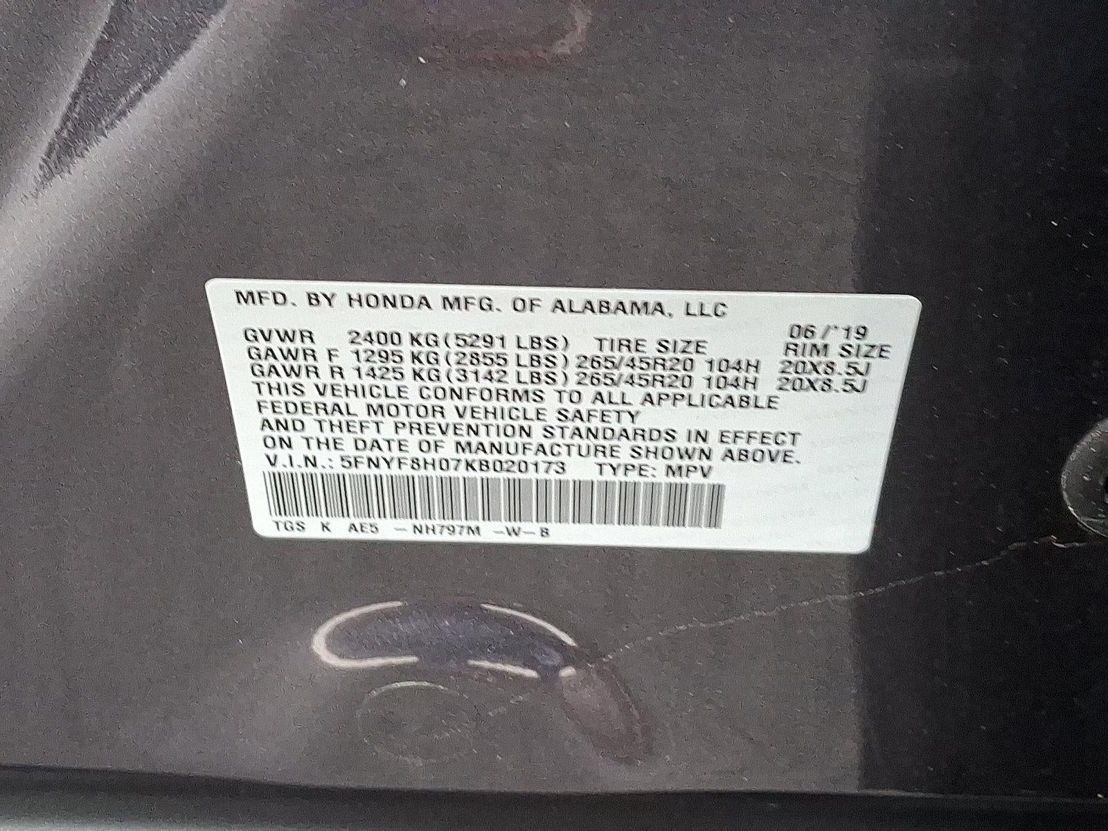 2019 Honda Passport Elite AWD