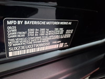 2026 BMW X5 xDrive40i Sports Activity Vehicle