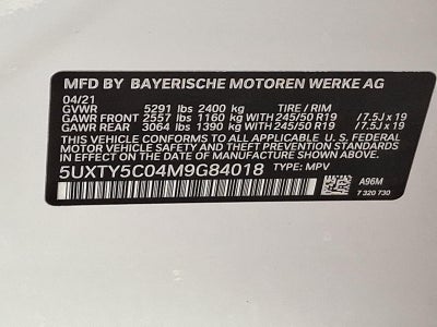 2021 BMW X3 xDrive30i Sports Activity Vehicle
