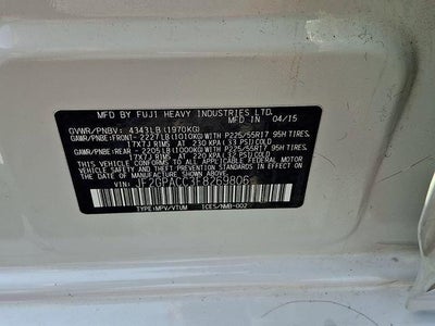 2015 Subaru XV Crosstrek 2.0i Premium CVT