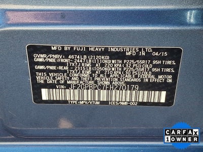 2015 Subaru XV Crosstrek Hybrid Touring CVT