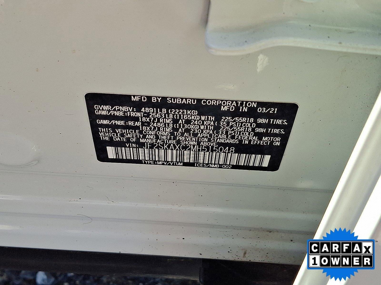 2021 Subaru Forester Touring CVT