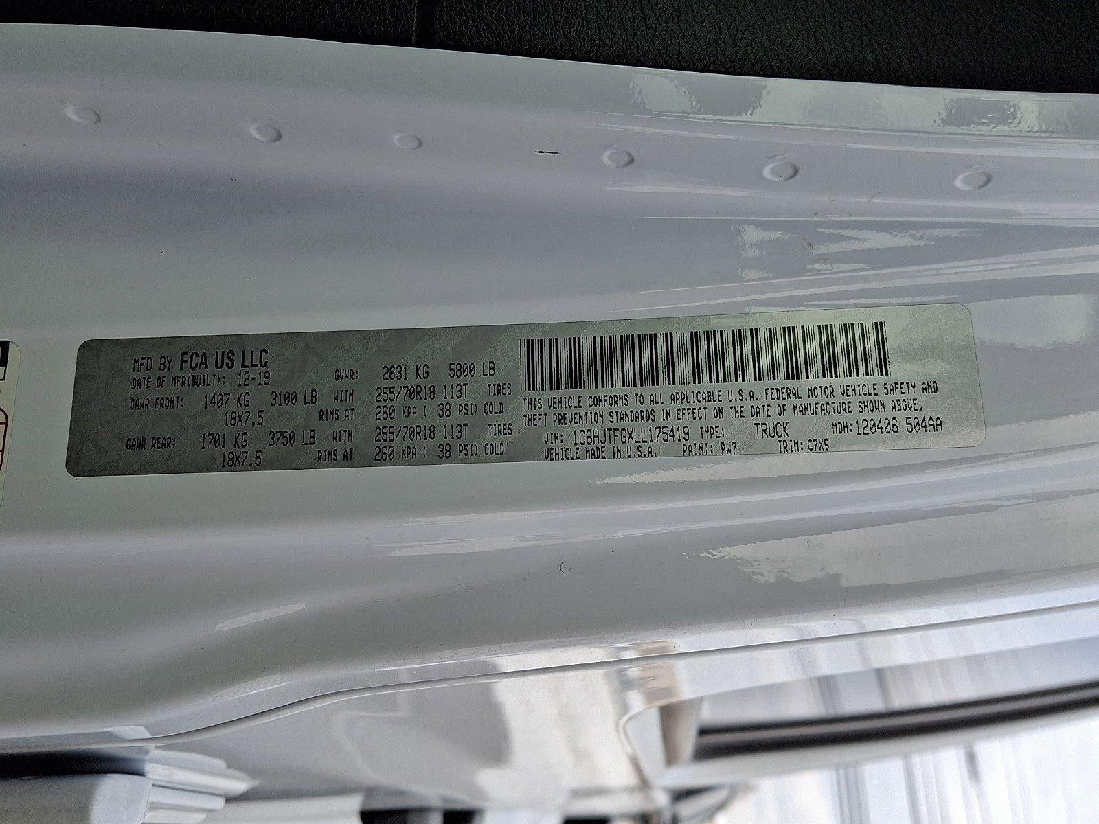 2020 Jeep Gladiator Overland 4x4