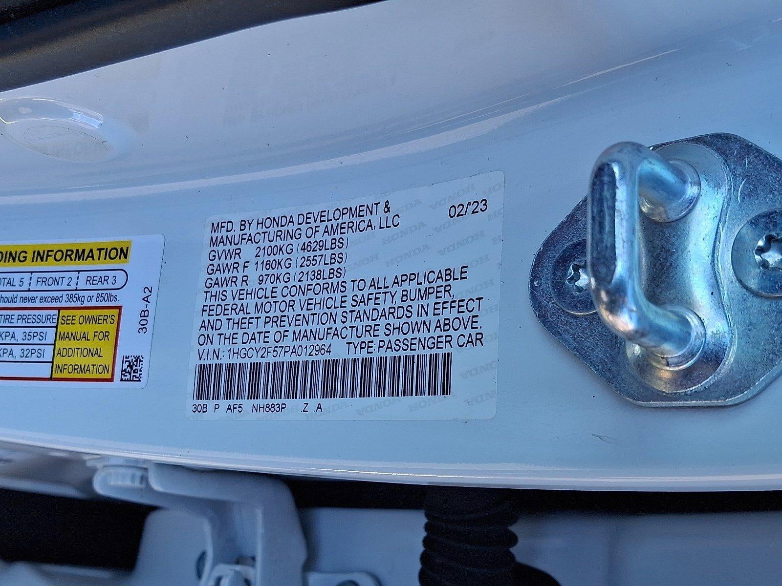 2023 Honda Accord Hybrid Sport Sedan w/o BSI