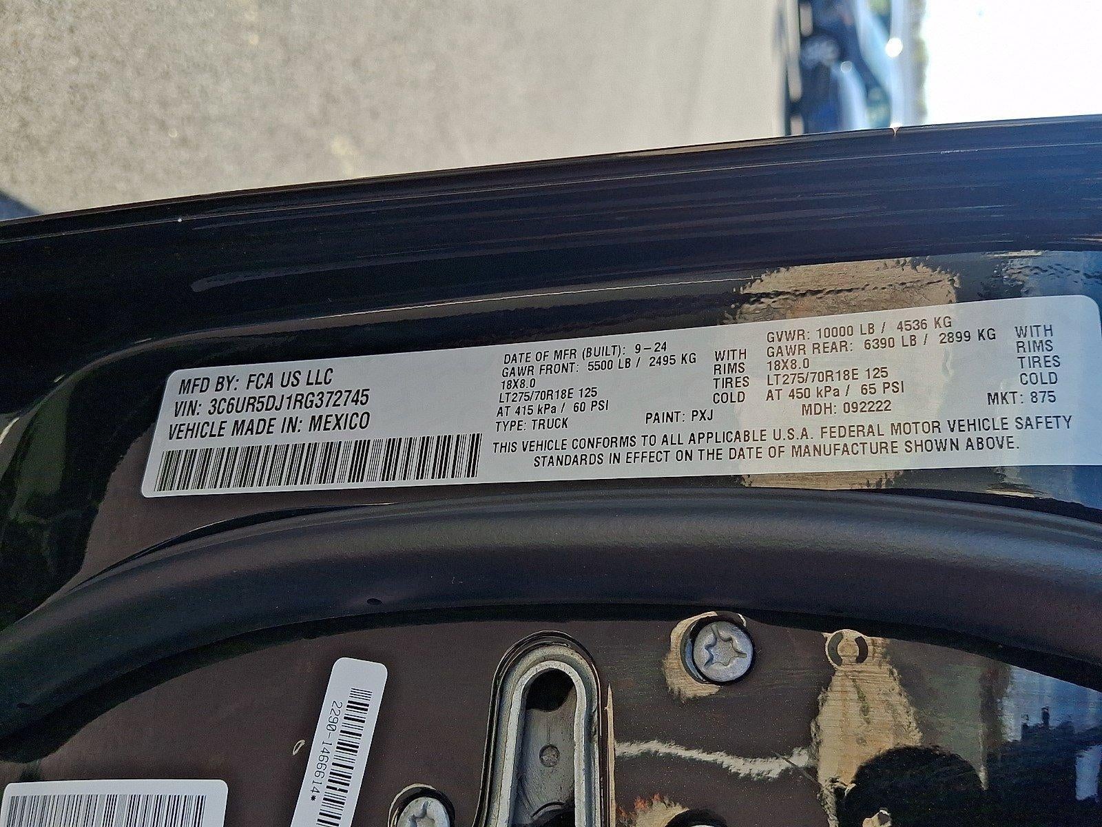 2024 RAM 2500 Big Horn 4x4 Crew Cab 6'4" Box