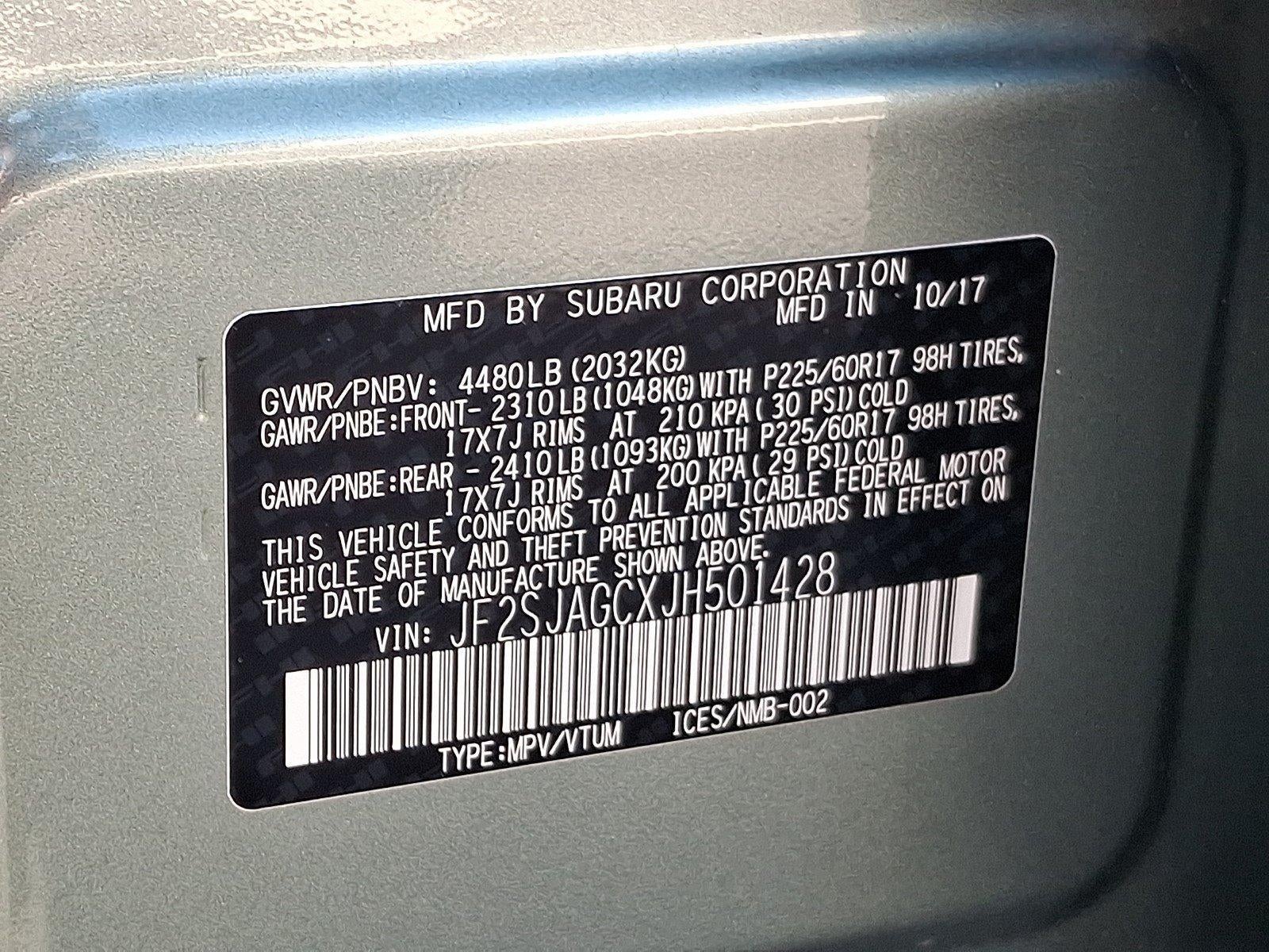 2018 Subaru Forester 2.5i Premium CVT