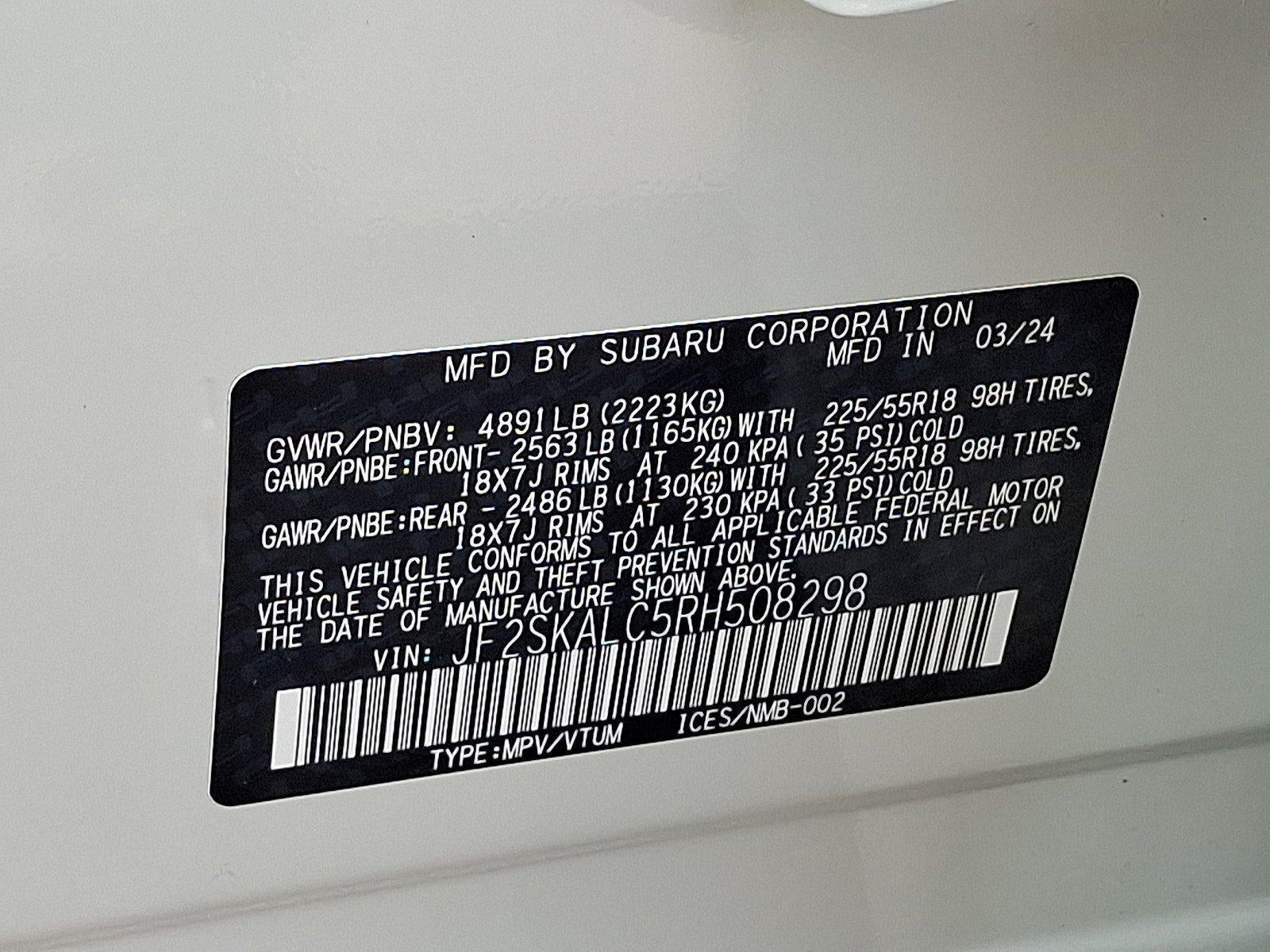 2024 Subaru Forester Limited AWD
