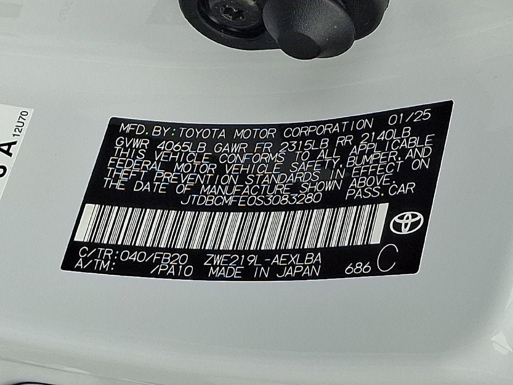 2025 Toyota Corolla Hybrid LE CERTIFIED