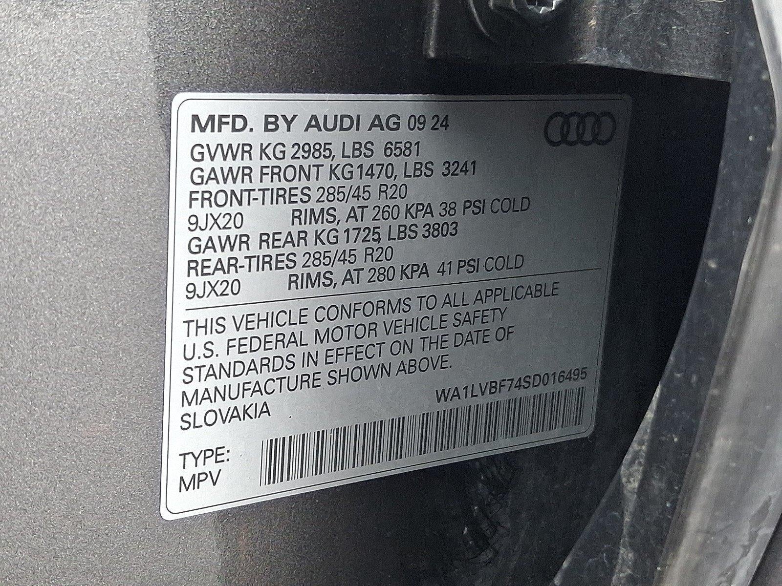 2025 Audi Q7 Premium Plus 55 TFSI quattro