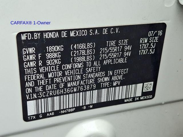 2016 Honda HR-V AWD LX CVT