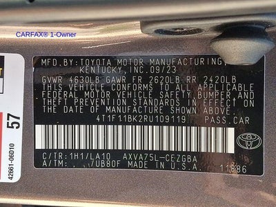 2024 Toyota Camry XLE Auto AWD (Natl)