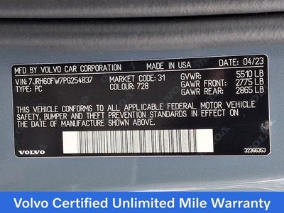 2023 Volvo S60 Recharge Plug-In Hybrid T8 eAWD PHEV Plus Dark Theme