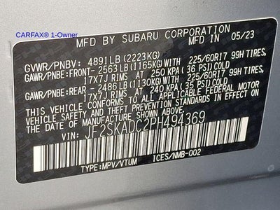 2023 Subaru Forester Premium CVT