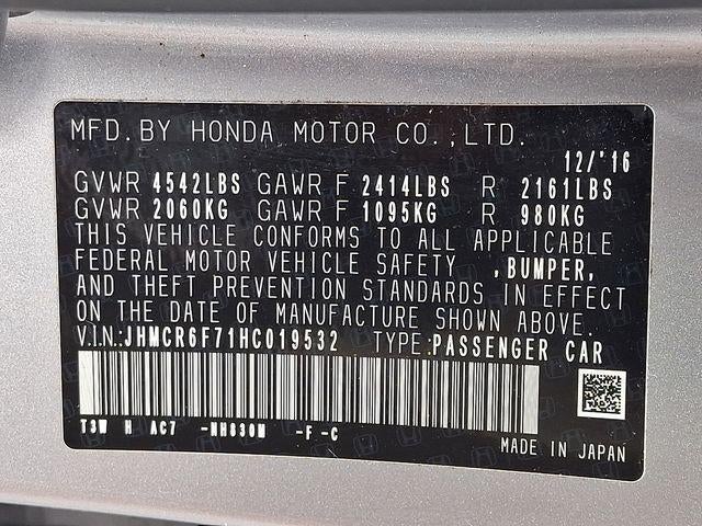 2017 Honda Accord Hybrid Touring Sedan