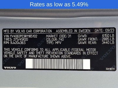 2024 Volvo XC90 B6 AWD Plus Bright Theme 7P