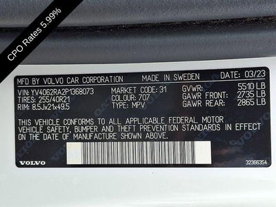 2023 Volvo XC60 B6 AWD Ultimate Bright Theme