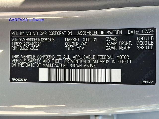 2024 Volvo XC90 Recharge Plug-In Hybrid T8 eAWD PHEV Plus Bright Theme 7P
