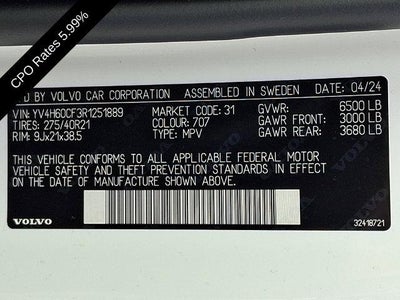 2024 Volvo XC90 Recharge Plug-In Hybrid T8 eAWD PHEV Ultimate Bright Theme 7P