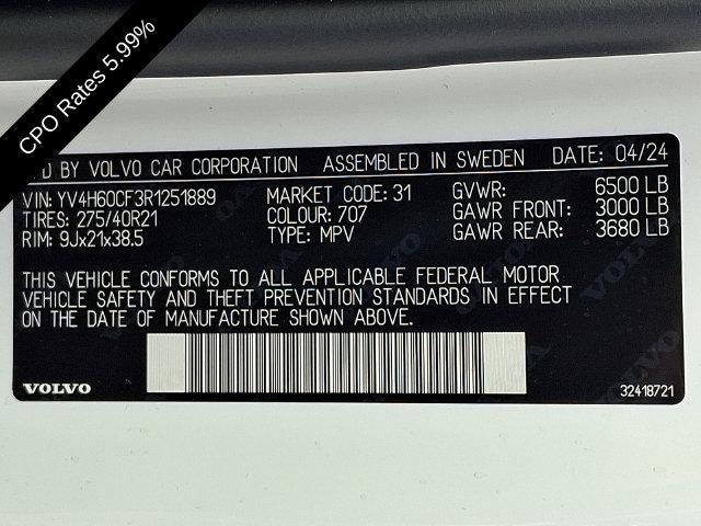 2024 Volvo XC90 Recharge Plug-In Hybrid T8 eAWD PHEV Ultimate Bright Theme 7P