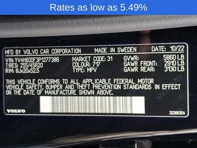 2023 Volvo XC60 Recharge Plug-In Hybrid T8 eAWD PHEV Ultimate Bright Theme