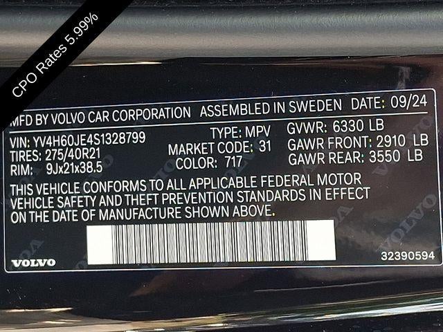 2025 Volvo XC90 Plug-In Hybrid T8 AWD Plus 6-Seater