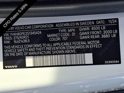 2025 Volvo XC90 Plug-In Hybrid T8 AWD Plus 7-Seater