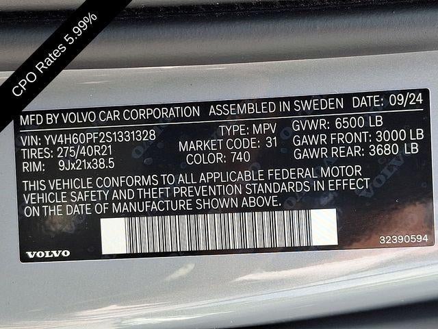 2025 Volvo XC90 Plug-In Hybrid T8 AWD Ultra 7-Seater
