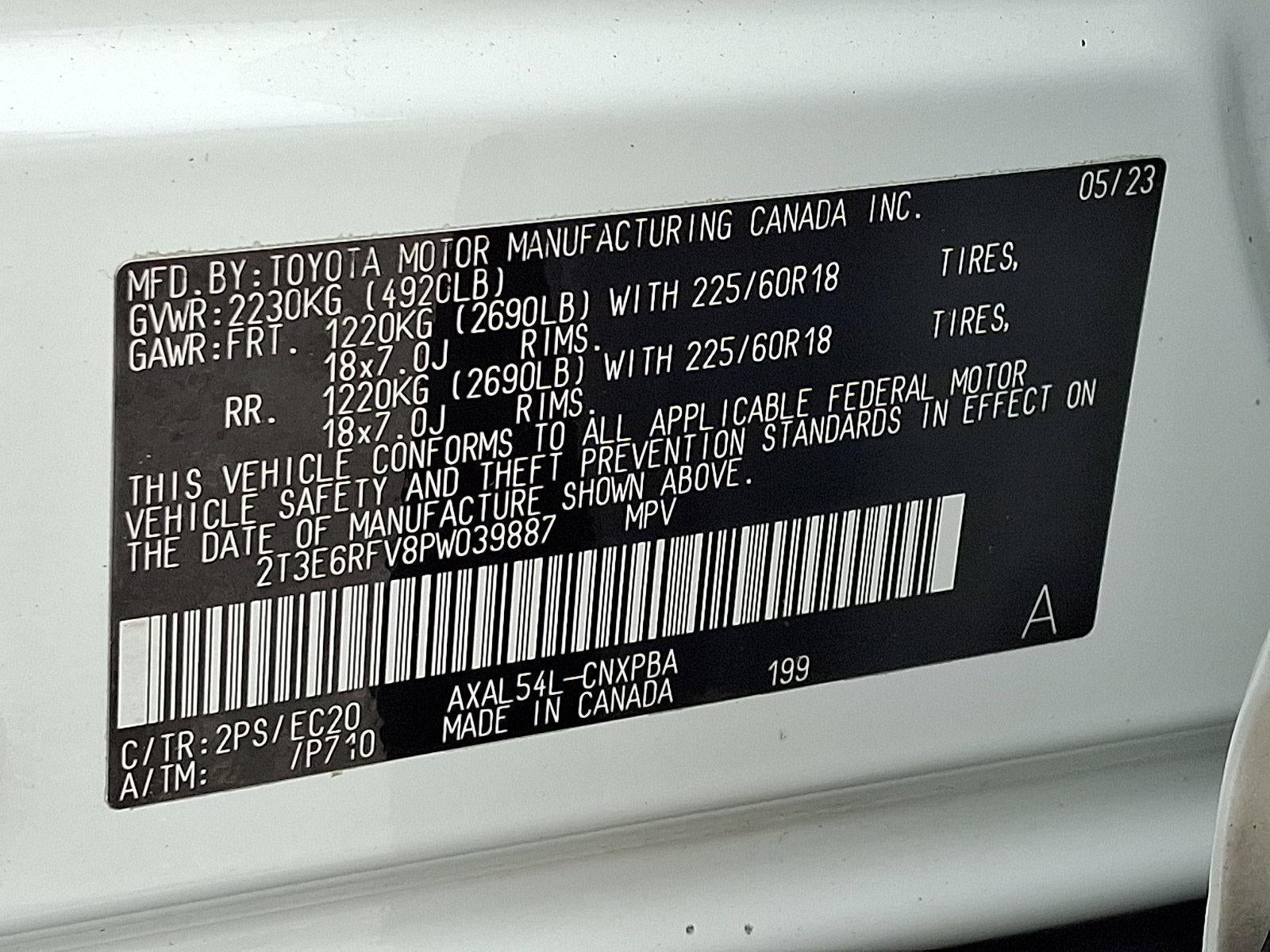 2023 Toyota RAV4 Hybrid XSE AWD (Natl)