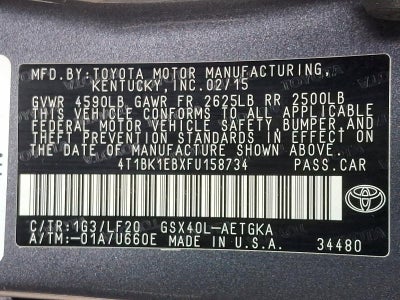 2015 Toyota Avalon 4dr Sdn XLE Premium (Natl)