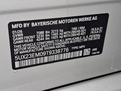 2026 BMW X7 xDrive40i Sports Activity Vehicle