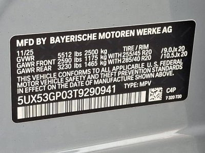 2026 BMW X3 30 xDrive Sports Activity Vehicle