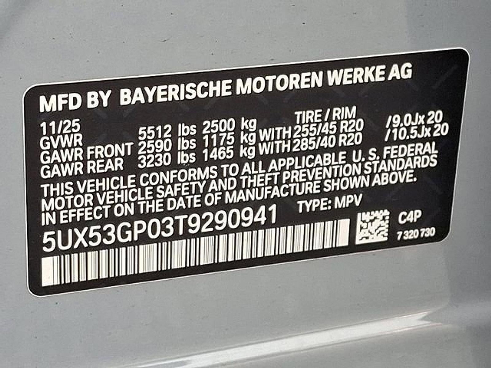 2026 BMW X3 30 xDrive Sports Activity Vehicle