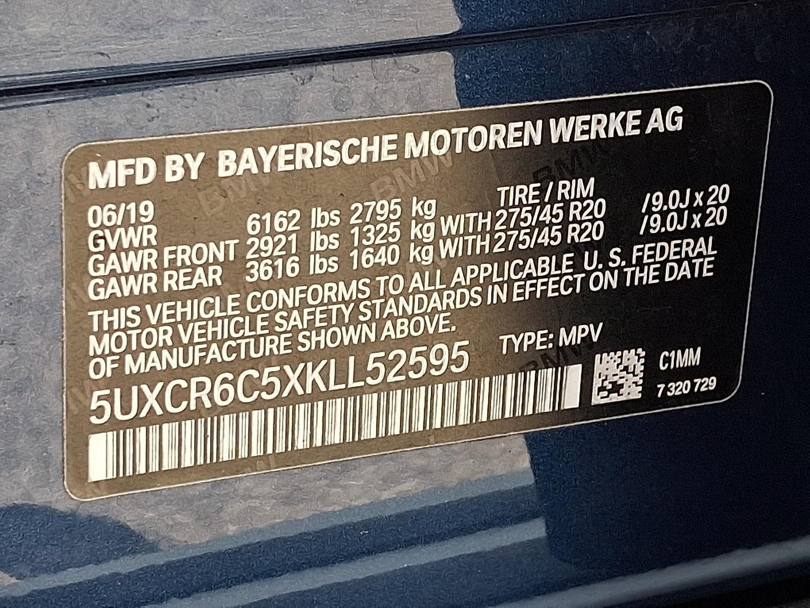 2019 BMW X5 xDrive40i Sports Activity Vehicle