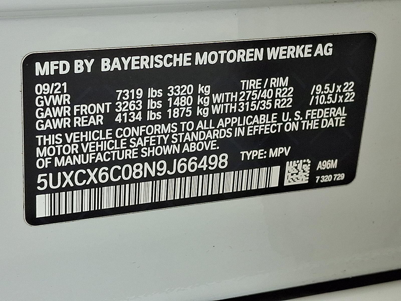 2022 BMW X7 M50i Sports Activity Vehicle