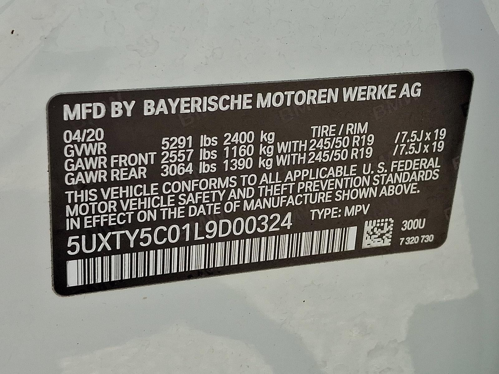 2020 BMW X3 xDrive30i Sports Activity Vehicle