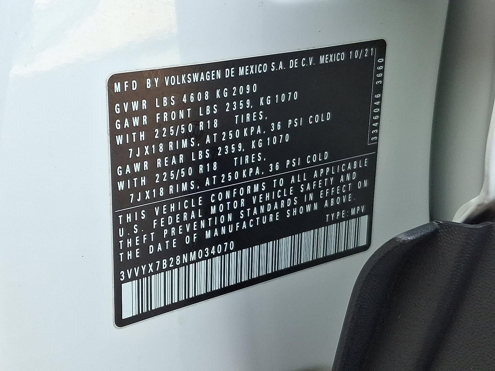 2022 Volkswagen Taos SE 4MOTION