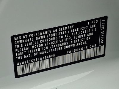 2024 Volkswagen Golf R 2.0T Manual