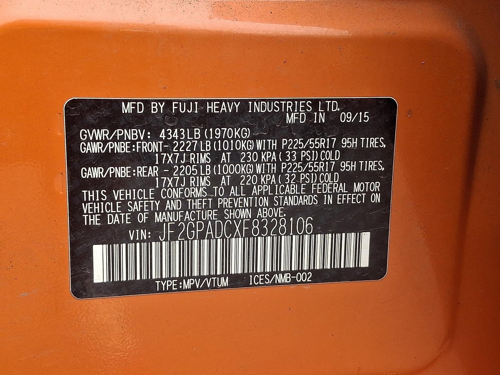 2015 Subaru XV Crosstrek 2.0i Premium CVT