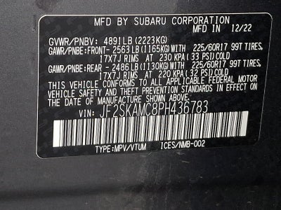 2023 Subaru Forester Wilderness CVT