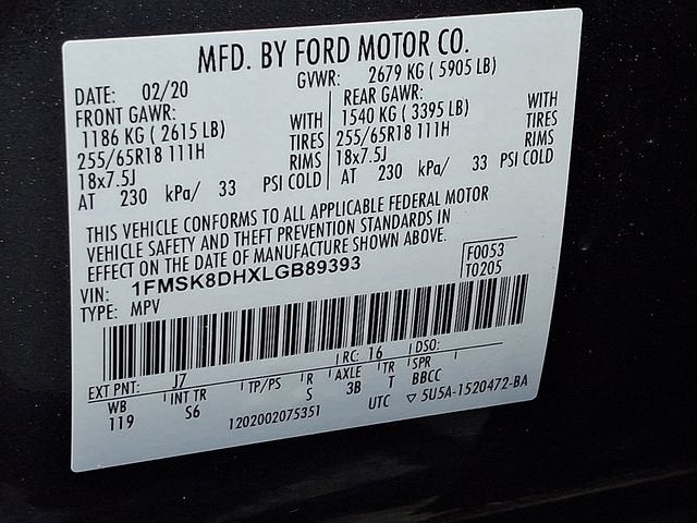 2020 Ford Explorer XLT