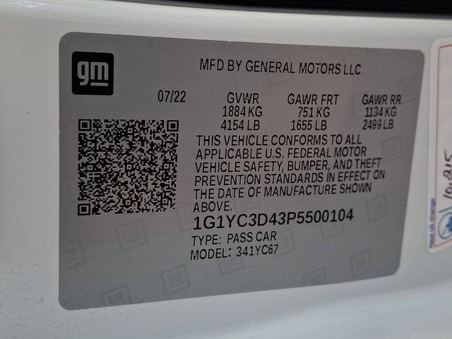 2023 Chevrolet Corvette Stingray 3LT