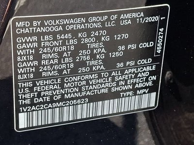2021 Volkswagen Atlas Cross Sport 2.0T S