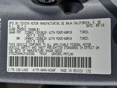 2018 Toyota Tacoma Limited
