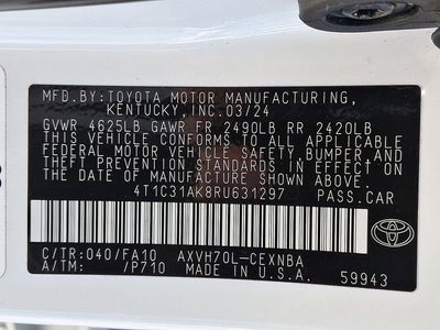 2024 Toyota Camry Hybrid LE