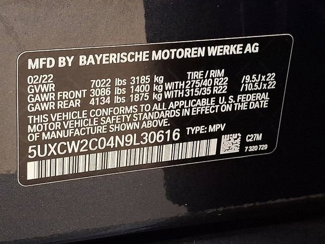 2022 BMW X7 xDrive40i
