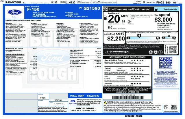 2023 Ford F-150 XL 4WD Reg Cab 6.5' Box