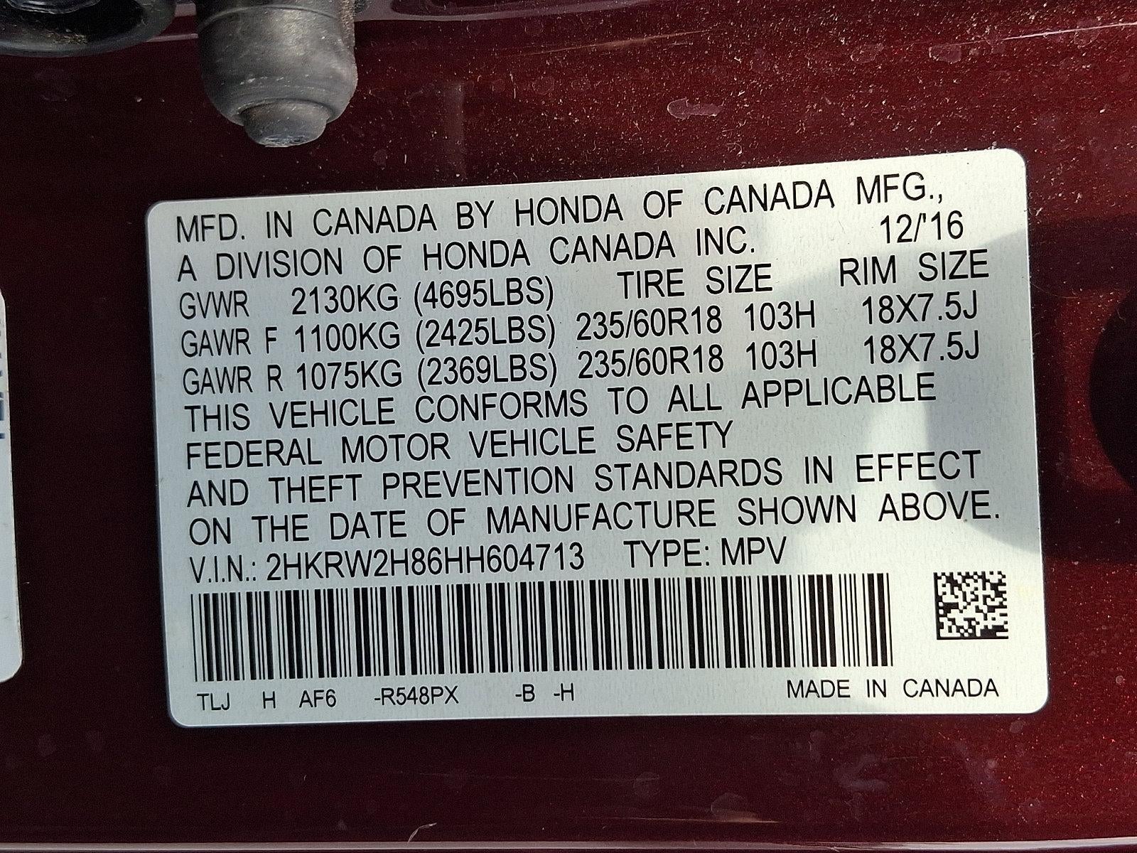 2017 Honda CR-V EX-L